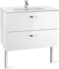 Конзолен шкаф за баня A855852806, с умивалник и крака, 80.5х46х56.5см