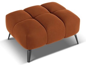 Оранжева кадифена табуретка Nalu – Makamii