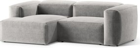 Светлосив ъглов диван (ляв ъгъл) Bergamo – Cosmopolitan Design