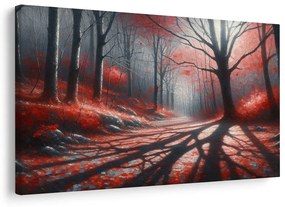 Картина на платно – Път през червената гора