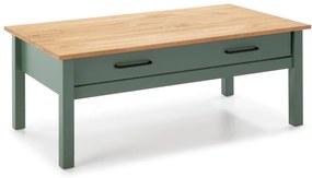 Зелена дървена маса за кафе Miranda - Marckeric