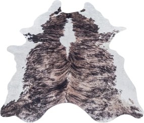 Тъмнокафява синтетична кожa 100x135 cm Etosha – Ayyildiz Carpets