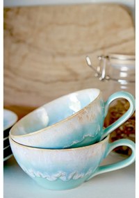 Тюркоазена чаша с чинийка, изработена от керамика 200 ml Taormina – Casafina