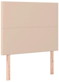3116129 vidaXL Горни табли 2 бр капучино 80x5x78/88 см изкуствена кожа