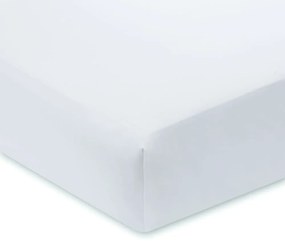 Бял еластичен чаршаф от памучен сатен 150x200 cm Luxury Cotton Sateen – Bianca