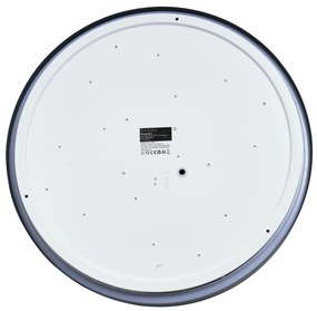 Модерна таванна лампа сива с бяло 48 см вкл. LED димируем RGB - Kanton