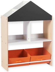 GINGER HOME Органайзер/етажерка 2 нива КЪЩИЧКА NATURAL