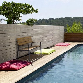 Градинска пейка метална в естествен цвят Isak – Bizzotto