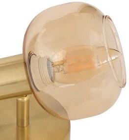 Лампа atmosphera Pilia, 10 cm, Метал и кехлибарено стъкло