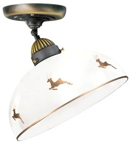 Kolarz 731.10.151 - Плътно монтиран полилей NONNA 1xE27/75W/230V пр. 30 cm, с мотив еленови рога, розово злато