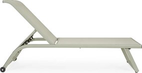 Кафяво-сив градински шезлонг метален Taylor – Bizzotto