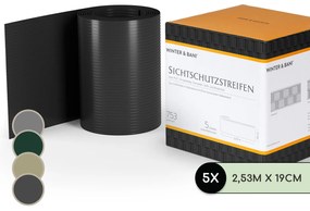 Blumfeldt Декоративни ленти, декоративна ограда, PVC твърда пластмаса, 2,53 × 0,19 m