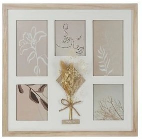 Рамка за снимки DKD Home Decor Кристал Естествен Shabby Chic (39 x 1,2 x 33 cm)