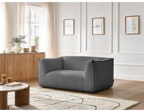 Тъмносив диван от прежда с примки от букле 170 cm Giorgia – Bobochic Paris