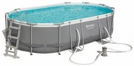 Bestway - Сглобяем басейн Power Steel Oval 488 cm x 305 cm x 107 cm