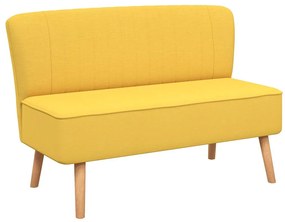 244074 vidaXL Диван, плат, 117x55,5x77 см, жълт