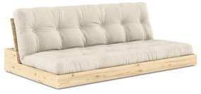 Сив и бежов ленен диван 196 см Base – Karup Design