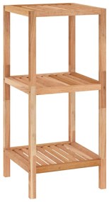 350365 vidaXL Етажерка за баня, 36x36x79 см, орехово дърво масив