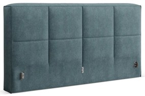 Синя тапицирана табла за легло 189x100 cm Darren – Micadoni