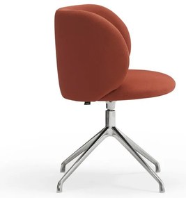 Тапициран трапезен стол в тухлен цвят Mogi – Teulat