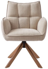 Кремави тапицирани трапезни столове в комплект 2 бр. Marilla – Unique Furniture