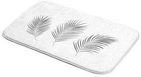 Бяло-сребрист килим за баня 45x75 cm Orbella – douceur d'intérieur