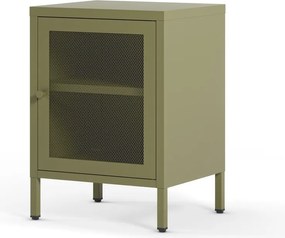 Зелено нощно шкафче Fayna – Marckeric