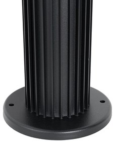 Дизайнерски външен кол за осветление черен 50 см IP44 - Boris