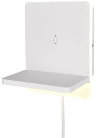 Бяла LED затъмняваща се стенна лампа Fairfield – Trio