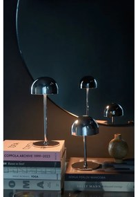 LED настолна лампа с дистанционно управление в сребрист цвят с метален абажур (височина 30 cm) Tim – Sirius