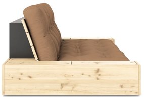 Кафяв разтегателен диван 244 cm Base – Karup Design
