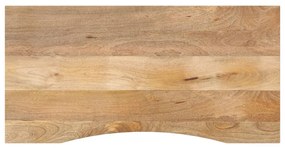 370197 vidaXL Плот за бюро с извивка 140x50x2,5 см грубо мангово дърво масив
