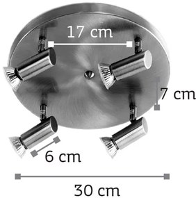 Спот за стена InLight 9075-4-Bronze