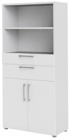 Бяла модулна библиотека 89x189 cm Prima – Tvilum