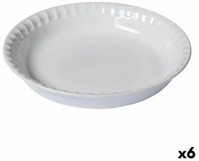 Форма за Печене Pyrex Supreme Кръгъл 25,5 x 25,5 x 4 cm Бял (6 броя)