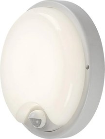 Rabalux 77214 - LED външно осветително тяло за стена с сензор LONATO LED/18W/230V IP65 бяло
