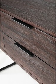 Тъмнокафяв скрин от масивно тиково дърво Webster – White Label