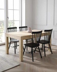 Кухненски стол Chester-черно (4) парчета