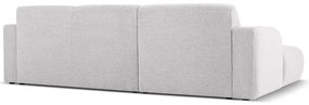 Светлосив ъглов диван от плат букле (ляв ъгъл) Molino - Micadoni Home