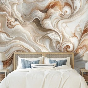 Тапет – Кафяви абстрактни вълни