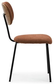 Трапезни столове в комплект от 4 бр. в тухлен цвят Dash – Marckeric