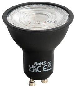 Комплект от 5 GU10 LED лампа черна 7W 610 lm 3000K