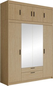 Гардероб четири врати Elena 4DM Plus-Сонома
