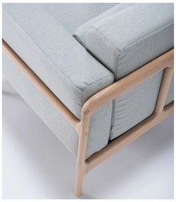 Фотьойл от дъбово дърво със синьо-сива текстилна седалка Fawn - Gazzda