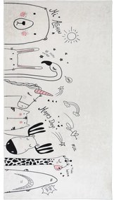 Детски килим подходящ за пране в цвят слонова кост 100x160 cm Animal Kingdom – Vitaus