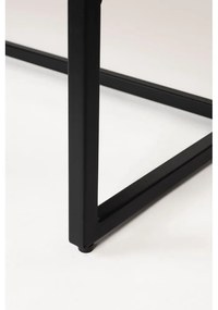 Кафяв нисък скрин от масивно тиково дърво 135x82 cm Webster – White Label