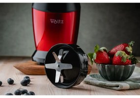 Нутри блендер Oliver Voltz OV51162DR, 1200 W, 2 чаши, Без BPA, 1л/800 мл, Трошене на лед, Червен