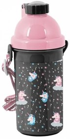 Paso - Бутилка с дръжка за рамо Unicorn Black PP22UN-3021