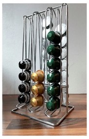 Поставка за капсули в сребрист цвят – Household Pleasure