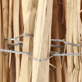 Градинска ограда от цепени лешникови пръчки, оплетени на тел 100 x 500 cm